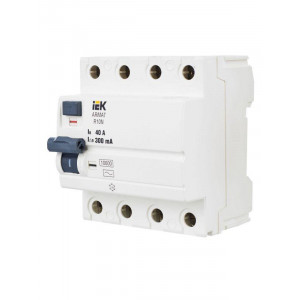 ARMAT Выключатель дифференциального тока R10N (УЗО) 4п 40А 300мА тип AC AR-R10N-4-040C300
