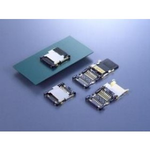 ST1W008S4ER1500, Соединители для карт памяти MICRO SD Hinge Type LOCK/UNLOCK