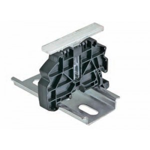 Концевой стопор WEF 1 BSS/35, Концевой стопор, тип зажима: защелка, материал: пластик, ширина: 8 мм, цвет: черный тип монтажа: DIN35