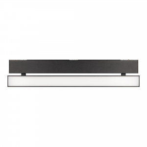 Светильник MAG-FLAT-FOLD-45-S405-12W Warm3000 (BK, 100 deg, 24V) 026991, Светильник поворотный для магнитных треков шириной 45мм, 12Вт. Цвет свечения ТЕПЛЫЙ 3000K, световой поток 1200лм, угол 100°, CRI>90. Корпус прямоугольный, металл, цвет черный, IP20. Размеры LxWxH 404x35x92.5мм. Входное напряжение DC24V, мощность 12Вт.
