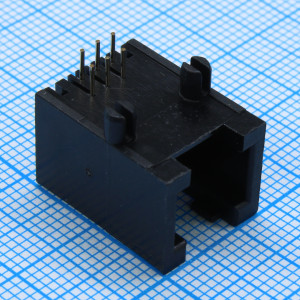 TJ4A-6P6C (L-KLS12-141-6P6C-1-01)., Разъем RJ-45 (розетка) угловой на плату