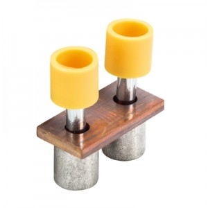 Соединительная перемычка IVB WKN35 - 2, Соединительная перемычка, 2 полюса, изолированная, винтовая, для клемм: WKN 35/U, цвет: желтый