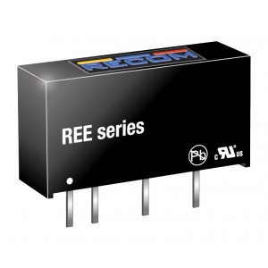 REE-0505S, Преобразователь DC/DC на печатную плату вход 5В выход 5В 0.2A 1Вт 4-Pin SIP туба