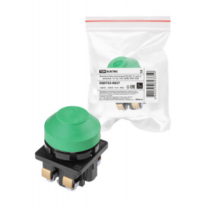 Выключатель кнопочный КЕ 081-У1-исп.2, зеленый, 1з+1р, 10A, 660B, IP66 SQ0753-0027