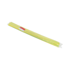 Термоусаживаемая трубка ТУТ нг 10/5 желто-зеленая в отрезках по 1м PROxima tut-10-yg-1m