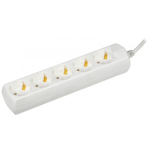 Удлинитель 5х3м с заземл. 10А IP20 У05 2P+PE 250В 3х1 WYP10-10-05-03-Z-G