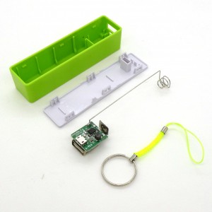 Корпус с модулем питания для PowerBank, Габариты 96 х 24 х 23 мм. Ёмкость поддерживаемых аккумуляторов: 1800 мА/ч, 2200 мА/ч, 2600 мА/ч, 2800 мА/ч, 3400 мА/ч