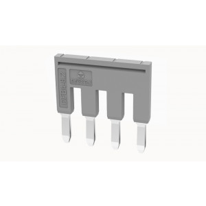 Соединительная перемычка DFB4-8.2-11-00Z(H), Соединительная перемычка, 4 полюса, изолированная, вилочная, для клемм: DS6, цвет: серый