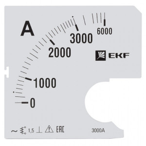 Шкала сменная для A961 3000/5А-1,5 EKF PROxima(кр.1шт) [s-a961-3000]