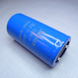 TS13D3L0201VSB000RPT, Конденсатор алюминиевый электролитический для запуска электродвигателя 200мкФ 330В -10%...+20% (50 X 100мм)  2000ч 65°С