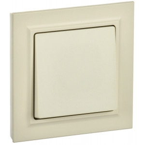 BRITE Выключ. 1-кл. 10А в сб. ВСР10-1-0-БрКр беж. BR-V10-0-10-K10-F