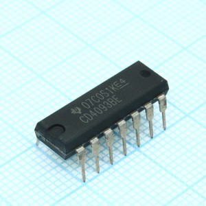 CD4093BE, Триггер Шмитта с И-НЕ 4 х 2, DIP14