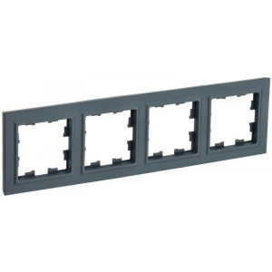 Рамка 4-м BRITE РУ-4-БрГ графит BR-M42-K53