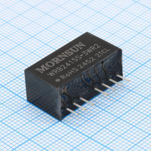 WRB2415S-3WR2, Преобразователь DC/DC на печатную плату 3 Вт вход 18...36 В, выход ±15 В/±0.1 А (THT)