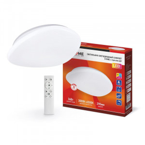Светильник светодиодный COMFORT STONE 36Вт 230В 3000-6500К 2900лм 290х70мм с пультом 4690612034584