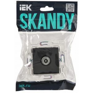 SKANDY Розетка TV проходная SK-A17T титан IEK SK-A10-P-K48