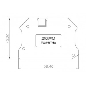 Боковая крышка TU2.5-MT-GY-EA, Крышка боковая, для клемм TU2.5-MT…, цвет: серый