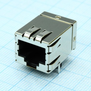 5406296-1, Модульный разъем, Cat5e, RJ45, Гнездо, 8 контакт(-ов), 8 вывод(-ов), 1 порт(-ов)