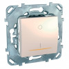 UNICA ВЫКЛЮЧАТЕЛЬ двухполюсный, 1-кл., с индик., сх. 2а, 16 А, 250 В, БЕЖЕВЫЙ C3(+) MGU5.262.25SZD