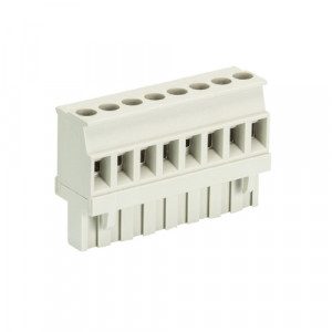 Розеточный разъем на кабель 8213 B/8 VR OB, Розеточный разъем, прямой, на кабель, шаг: 5.08 мм, 8 полюсов, фиксация провода винтовая, исполнение: без маркировки, 400V, 12А, цвет: серый