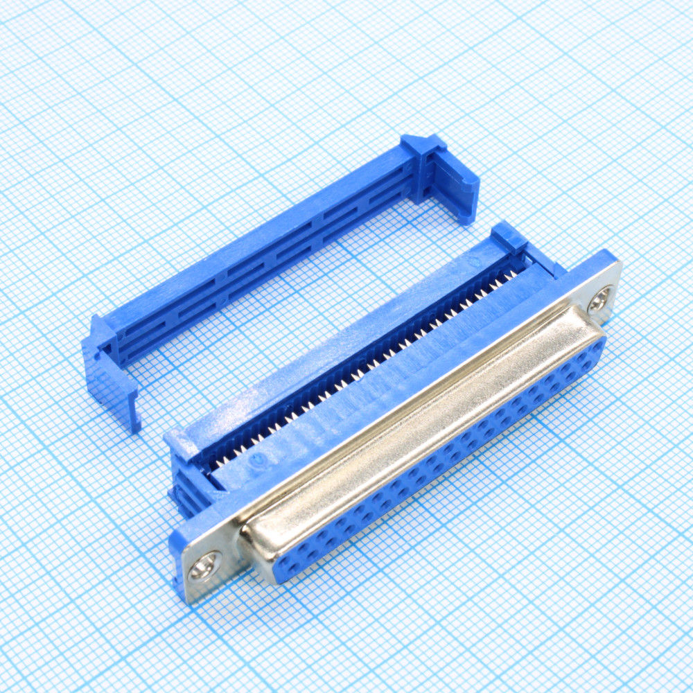 Изображение товара Разъем D-Sub IDC розетка 37 контактов DS1036-37FPU2NX-YT