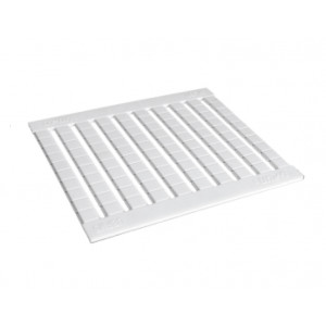 Маркировка (в кассетах) UBFM 5, Кассета с маркировочными шильдиками, для клемм сечением 2,5 мм.кв., 100 шильдиков, нанесенные символы: чистая, цвет: белый