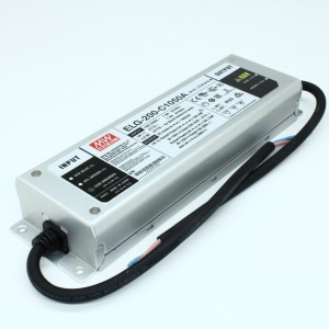 ELG-200-C1050A, AC-DC, 199.5Вт, IP65, вход 100…305В AC, 47…63Гц/142…431В DC, ККМ, выход 95...190В/1050мА, изоляция 3750В AC, в кожухе 244х71х37.5, -40…+85°С (корпус), потенциометры