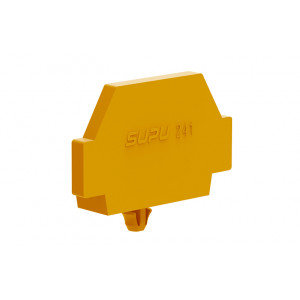 Боковая крышка 241632, Крышка боковая, для клемм 241…, с защелкой в панель, цвет: оранжевый