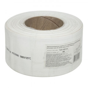Термоусаживаемая трубка ТУТ нг 60/30 белая рулон PROxima tut-60-w
