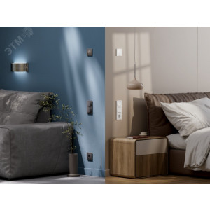 ATLASDESIGN SMART 1-кл. ВЫКЛЮЧАТЕЛЬ с подсв., Zigbee, сх.1, L+N, 10А, мех., БЕЛЫЙ ATN000113Z