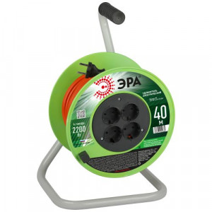 Удлинитель на катушке 4х40м без заземл. RP-4-2x1.0-40m ПВС 2х1 Б0059783