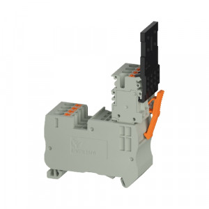 Клемма для разъемаов WTPN 2.5 PI4, Клемма для подключения внешнего разъема, тип фиксации провода: Push-in, номинальное сечение: 2,5 мм кв., 24A, 800V, ширина: 5,1 мм, цвет: серый тип монтажа: DIN35