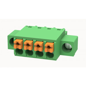 15EDGKNM-3.81-04P-14-1000A(H), Разъемный клеммный блок 4 контакта шаг 3.81мм