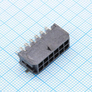 DS1073-07-2X06MR6BR, Разъем штыревой двухрядный угловой (2*6) на плату SMD