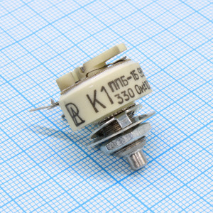 ППБ-1Б     330 ±10%, Резистор переменный проволочный 330Ом ±10% 1Вт