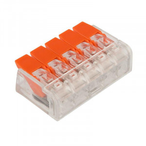 Клемма компактная многоразовая 221-415 5-проводная 0.14-4.0кв.мм 07-5205