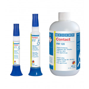 wcn12350030, 10019859 WEICON Contact VM 120 Цианоакрилатный клей (30 г) Основа - метилат. Средняя вязкость 100-130 mPa·s.
