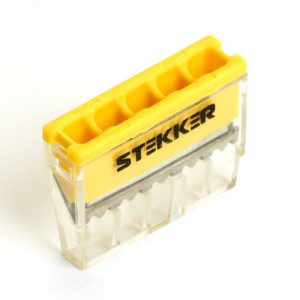 Клемма монтажная 5-проводная для 1-жильного проводника, 32391