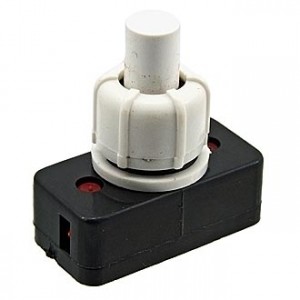 PBS-17A ON-OFF БЕЛЫЙ, Кнопочный переключатель PBS-17A, ON-OFF, белый