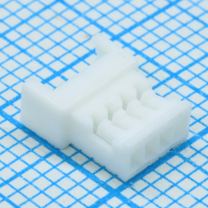 510470400, Корпус разъема вилка 4 контакта шаг 1.25мм монтаж на кабель пакет-россыпь