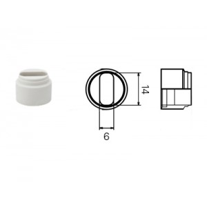 Уплотнитель греющего кабеляF0.001.7070.0, Уплотнитель для греющего кабеля, размер кабеля: 14 х 6 мм увеличенный, для установки в разъем RST Classic