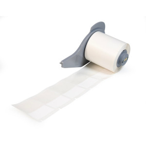 brd311988, M7-73-461 самоламинирующиеся этикетки, материал B-461, полиэстер, белый, размер 9.53х45.72мм, поле для печати 9.53х19.05мм, для тубы диамером 0.5-0.7мл, 250 шт. в упак.