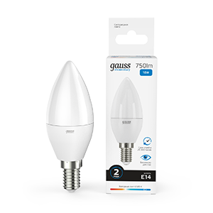 Лампа Elementary Свеча 10W 750lm 6500K Е14 LED 1/10/100 33130