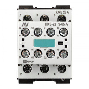 Комплект КМЭ 25А 400В АС с дополнительными контактами 2НО+2НЗ EKF AVERES ctr-s-25-00-400-av-22