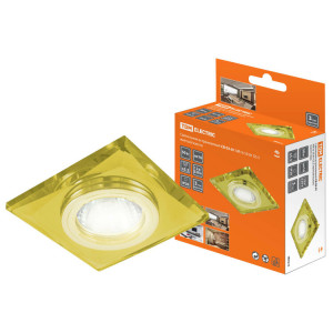 Светильник встраиваемый СВ 03-01 MR16 50Вт G5.3 жёлтый/золото SQ0359-0044