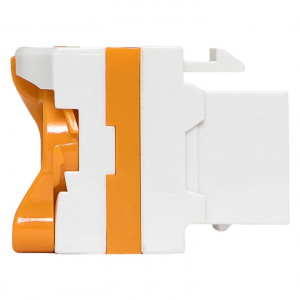 Модуль Keystone TERACOM CS Cat.6A неэкранированный 110 IDC 180 градусов самозажимной (Toolless) оранжевый TRCS-KSTN-RT180-6AUTP-OR