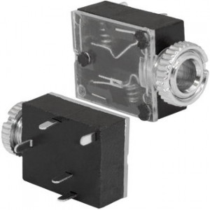 TKX3-3.5-05 PCB JACK, Разъём аудио гнездо стерео 3.5 мм, на плату