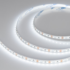 Лента NT-A120-8mm 12V White6000 (9.6 W/m, IP20, 3528, 5m) 035704, Светодиодная гибкая лента NT-A120, открытая IP20. Светодиоды 3528, 120 шт/м (600 шт на 5 м), белая плата 8 мм, скотч 3M. Цвет БЕЛЫЙ 6000 K, цветопередача CRI>90, угол 120°. Питание 12V, мощность 9.6 Вт/м (48 Вт на 5 м). Размеры 5000x8x1.5 мм. Мин.отрезок