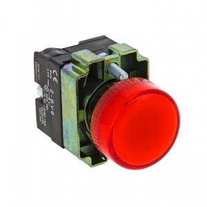 Лампа сигнальная BV64 красная EKF 24В EKF PROxima(кр.10шт) [xb2-bv64-24]