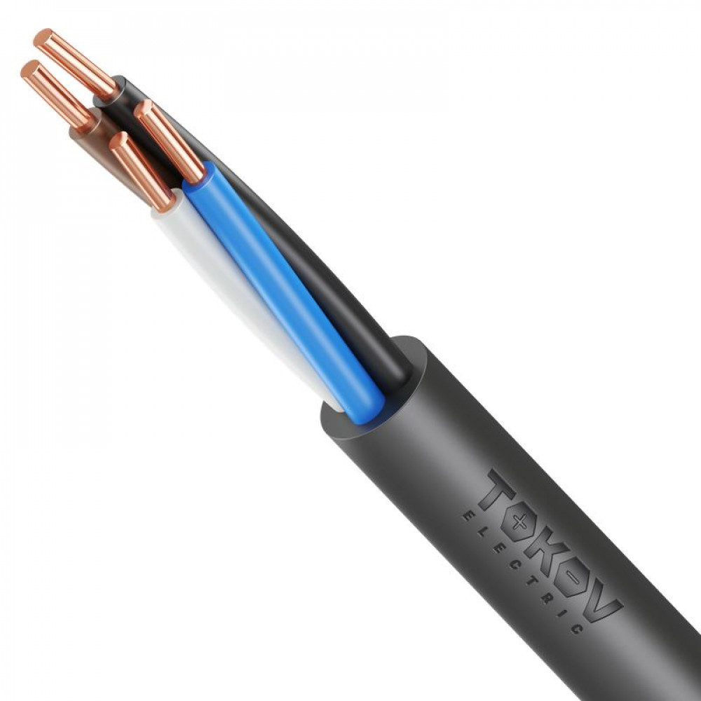 Изображение товара Кабель TOKOV ELECTRIC ВВГнг(А)-LS 4х2.5 ОК (N) 0.66кВ 1м